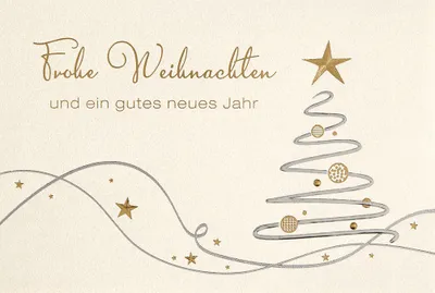 Produktbild von Weihnachten - Glückwunschkarte im Format 11,5 x 17 cm mit