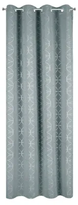 Verdunkelungsvorhang mit Ösen, 135x250 cm, Silber, 1 Stück