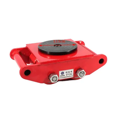 Image de Rouleur d'engins lourds, capacité de charge 12T, rotation 360° , 6T rouge
