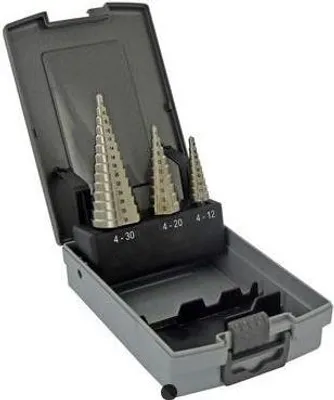 Produktbild von Set mit 3 HSS-Bohrern, konisch Stufe Ø4>30 mm TIVOLY - 11448670001