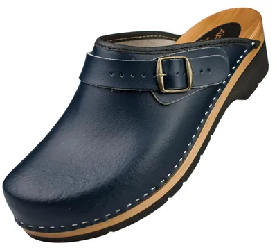 Obrázek produktu pro Pánské dřevěné dřeváky, ergonomické kožené pantofle
