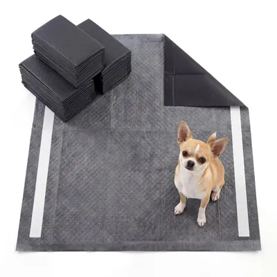 Zdjęcie produktu dla COSTWAY Podkładki dla szczeniąt z węglem aktywnym, 60 x 60 cm, 150 szt., 6-warstwowe maty PIPI dla psów, szybkoschnące, superchłonne, nieprzemakalne podkładki dla szczeniąt, podkładki treningowe