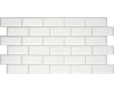 Obrázok produktu pre PVC panel Brick white modern obklad na stenu 96 x 48,5 cm