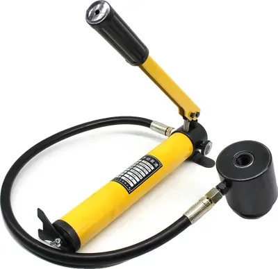 Obrázek produktu pro Hydraulický děrovač, ruční raznice, přenosná sada nástrojů, žlutá