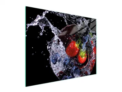 Obrázek produktu pro Skleněné prkénko na krájení 52x40 jahod