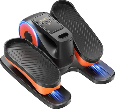 Imagen del producto de Entrenador elíptico compacto, 12 niveles de resistencia, pantalla táctil inteligente, color