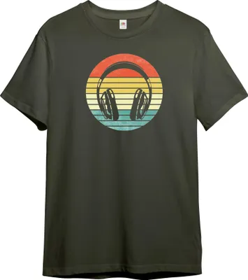 Produktbild von PAULGOS Herren T-Shirt "Retro Kopfhörer"