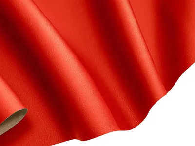 Kunstleder Meterware in rot, hochwertiges Lederimitat für DIY-Projekte.