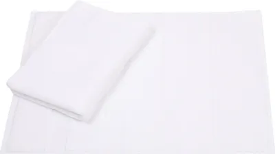 Produktbild von Betz 2 Stück Badvorleger 50x70 cm DELUXE Badematte Badteppich Duschvorleger 100% Baumwolle 680g/m²  Farbe:weiß