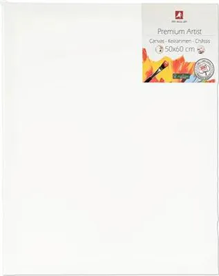 Produktbild von Leinwand zum Bemalen 50x60 cm, 1,7 cm Tiefe, 380 g/m², dreifach grundiert, formstabil für Acryl- und Ölfarben