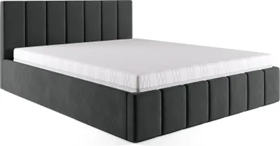 Produktbild von FEDVE Polsterbett Doppelbett PESARO  Bett mit Bettkasten und Matratze 120x200