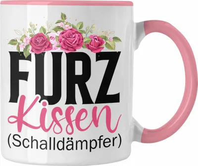 Produktbild von Trendation - Furzkissen Schalldämpfer Lustiger Gag Geschenkidee Männer Lustige Tasse (Rosa)