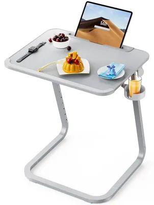 Productafbeelding van Verstelbare Laptoptafel voor Bank en Stoel met Bekerhouder
