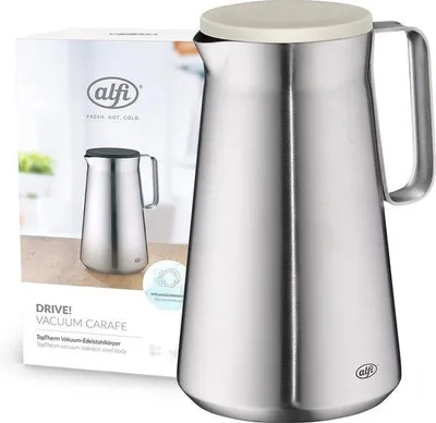 Produktbild von Isolierte Doppelwand-Thermoskan 1,0 l, 12h warm, 24h kalt, Edelstahl