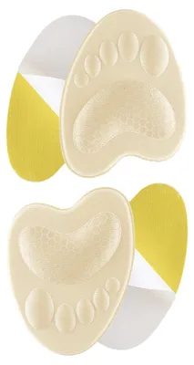 Produktbild von INF 2 Paar selbstklebende Schaum-Vorderfuß-Halbsohlen 9.2x6.7x0.8cm für Alltag Beige