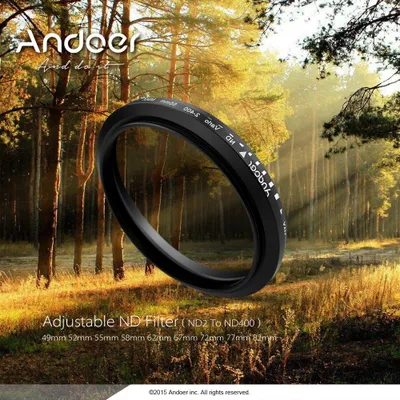 Produktbild von 67mm ND Fader neutral Density einstellbar ND2 zu ND400 Variable Filter fuer Canon Nikon DSLR-Kamera