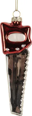 Image de Clayre & Eef Pendentif de Noël 4x3x13 cm Verre argenté
