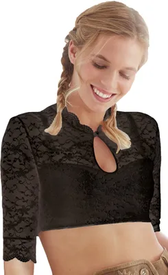 Produktbild von Nina von C. Dirndlbluse "Alicia" 1/2 Arm 48464971 | Schwarz Größe: 34