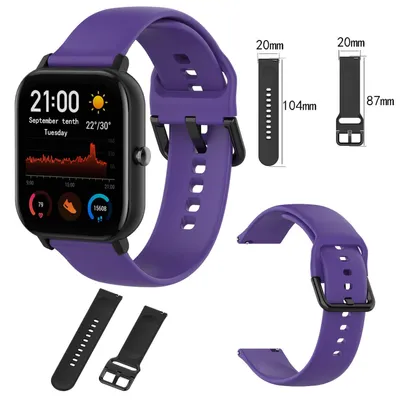 Produktbild von Amazfit GTS4 Mini/GTR Mini Uhr TPU Silikon Armband Größe S Frauen Arm Band Sport