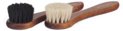 Produktbild von Langer & Messmer 2er-Set Cremebürsten Rosshaar hell/dunkel
