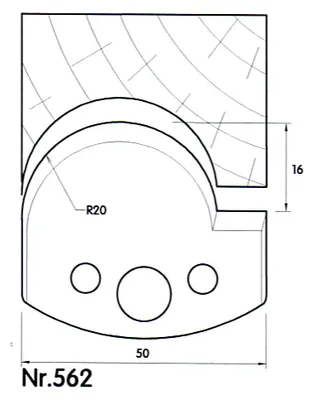 Immagine prodotto di BRÜCK UNI-deflettore 50 mm profilo n. 562 | 39562