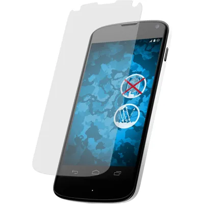Produktbild von 2er-Pack PhoneNatic Displayschutzfolien matt  kompatibel mit Google Nexus 4