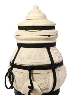 Image de Four Tandoori "Nomade" : Nomade avec couvercle rabattable sans support Variante Tandoor : Nomade avec couvercle rabattable sans support
