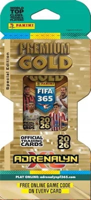 Produktbild von Fifa 365 2026 Panini Gold Premium Blister Pack 2026 3 Gold Limited Premium Cards