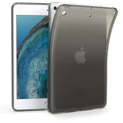 Produktbild von kwmobile Hülle kompatibel mit Apple iPad Mini 5 (2019) Hülle - weiches TPU Silikon Case transparent - Tablet Cover Schwarz Transparent