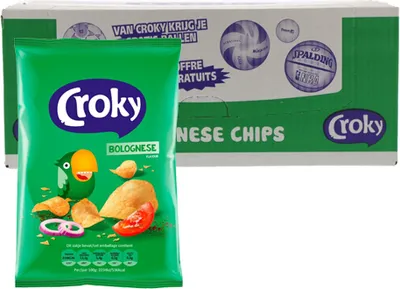 Produktbild von Croky - Bolognese Chips - 20 Mini Beutel
