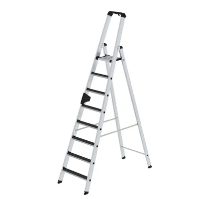 Produktbild von MUNK Günzburger Steigtechnik Stufen-Stehleiter einseitig begehbar mit clip-step R13 8 Stufen