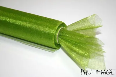 Image de Organza décoratif 48 cm 1 pc. Olive clair