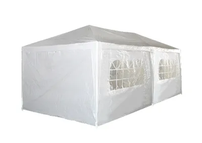 Produktbild von Bc-elec - 5300-0001 PAVILLON GARTENPAVILLON PARTYZELT GARTENZELT GARTEN ZELT BIERZELT 3X6M WEIß