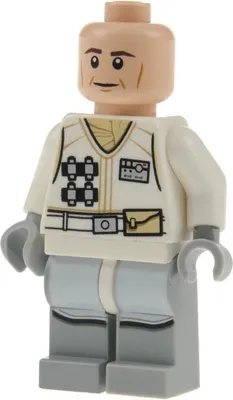Produktbild von 1x Lego Minifigur Star Wars Hoth Rebel Trooper Uniform weiß grau 75098 sw0678