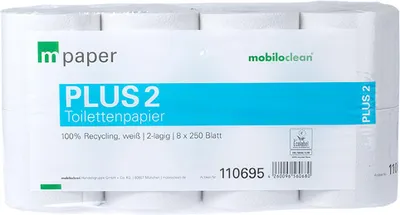 Zdjęcie produktu dla mpaper Papier toaletowy Plus² opakowanie zbiorcze (64 rolki)