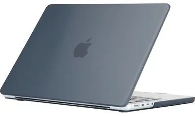 Produktbild von Mobigear Glänzende Schutzhülle für MacBook Pro 14 Zoll (2021-2026), Hartschalenhülle, MacBook Case - Schwarz - Modell A2442 / A2779 / A2918 / A2992 / A3401 / A3112 / A3434 / A3427 / A3426