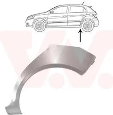 Produktbild von VAN WEZEL Seitenwand Reparaturblech für VW GOLF PLUS (5M1, 521) GOLF PLUS Van (521)
