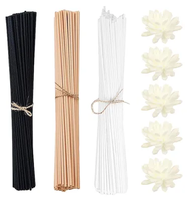 Aromatherapiestäbchen 150 Stück mit 5 Blüten, 3 Farben