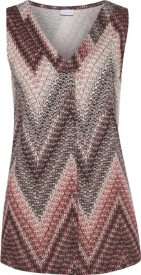 Produktbild von LASCANA Tanktop sand-bordeaux bedruckt Größe 44/46
