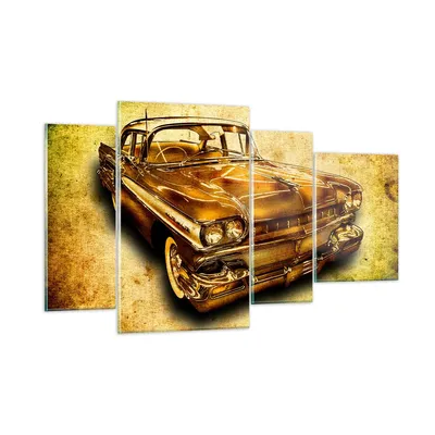 Produktbild von Bilder auf glas - Auto klassisch Limousine Geschwindigkeit - 120x70cm - Glasbilder - Wandbilder - Kunstdruck - Wanddekoration aus Glas - Glas Bilder - Wandbild auf Glas - GDL120x70-0526