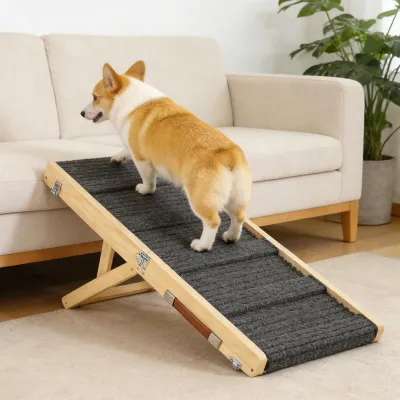 Productafbeelding van Opvouwbare Hondenhelling met 6 Hoogtes en Antislipmat