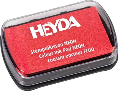 Produktbild von HEYDA Stempelkissen "Neon" neonrot
