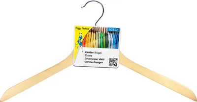 Produktbild von Peggy Perfect Holz-Kleiderbügel ohne Steg natur