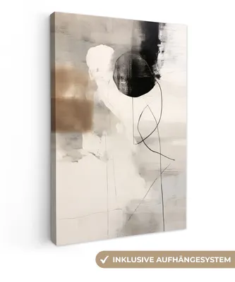 Obrázek produktu pro OneMillionCanvasses® - Plátna - abstraktní umění - šedá - Industrial, nástěnné umění, nástěnné dekorace Obývací pokoj, 80x120cm