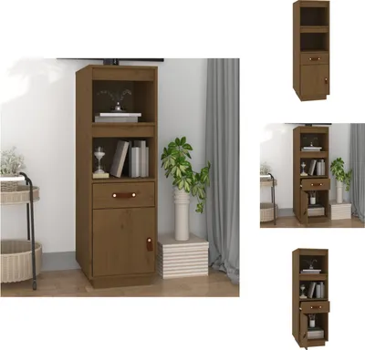 Produktbild von vidaXL Highboard Honigbraun 34x40x108,5 cm Massivholz Kiefer -  Sideboards