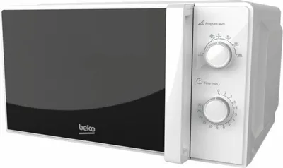 Produktbild von Beko MOC20100WFB, Arbeitsplatte, Solo-Mikrowelle, 20 l, 700 W, Knopf, Weiß