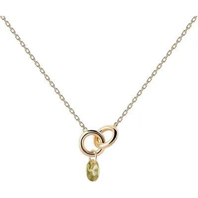 Produktbild von PD Paola Grüne Lily Goldhalskette 925 Sterling Silber