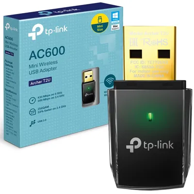 Produktbild von TP-Link Archer T2U AC600 USB WLAN Stick Adapter (433MBit/s 5GHz, 200MBit/s 2,4GH