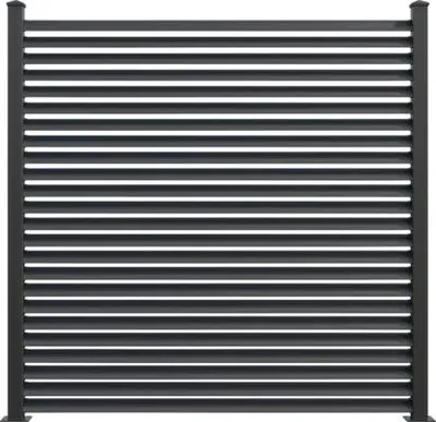 Immagine prodotto di Elemento principale per recinzione GroJa Lumino Ellipse Kit 180 x 180 cm antracite