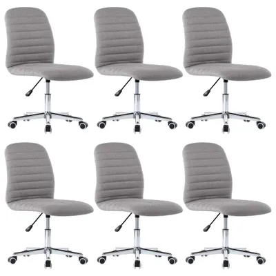 Produktbild von VidaXL 3056540, Eisen, Polyester, Holz, 560 mm, 430 mm, 84 cm, 94 cm, 6 Stück(e)